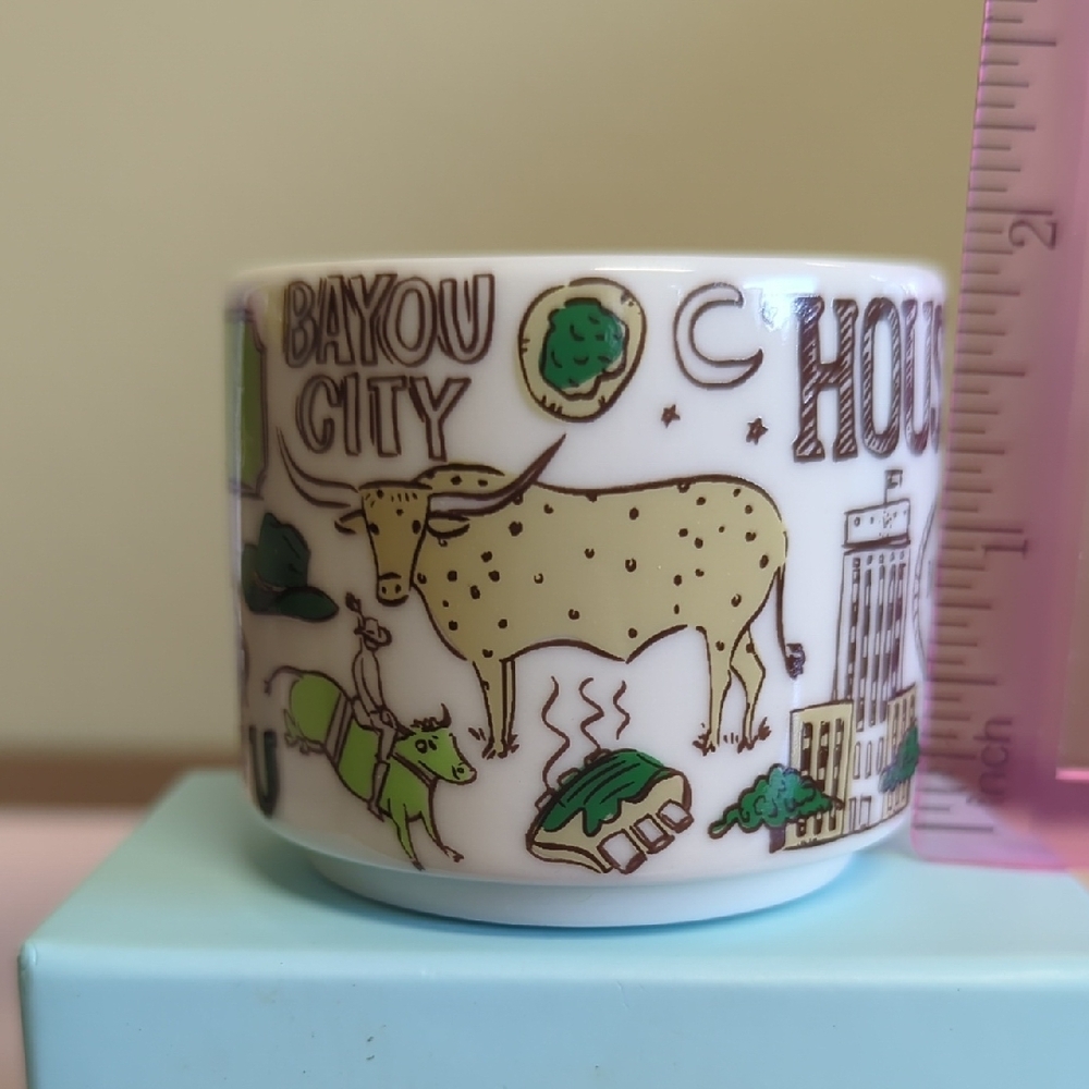 Starbucks Houston Mug - White and Green Design